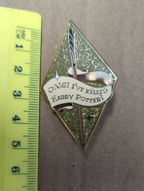 OMG! I’ve Killed Harry Potter Glitter Fantasy Enamel Pin Nimbus Designs